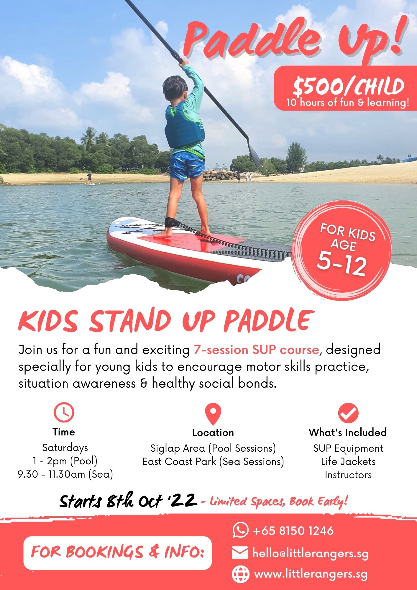 Kids Stand Up Paddle Course - Little Rangers Club