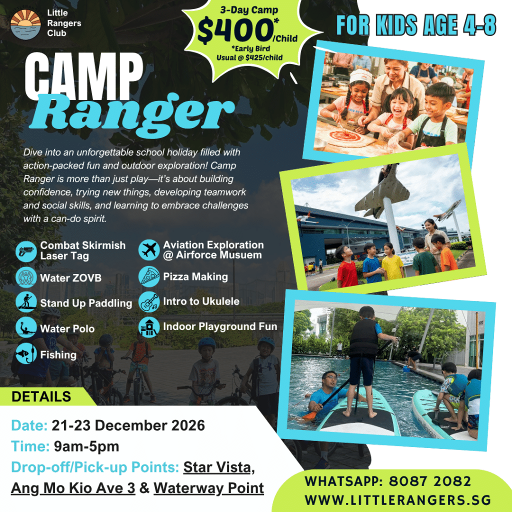 Camp Ranger holiday program for kids aged 4-8.